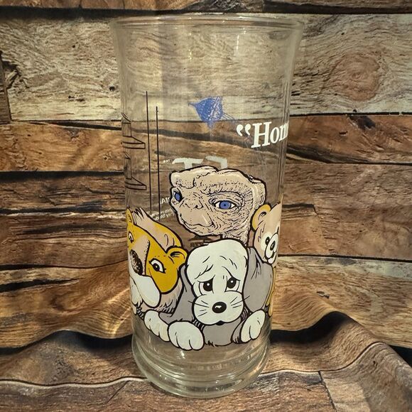 VTG ET The Extra Terrestrial Home 1982 Pizza Hut Glass Collector Series Limited - Picture 1 of 4